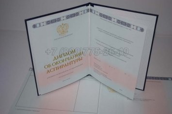 Диплом Аспирантуры 2019г в Санкт-Петербурге