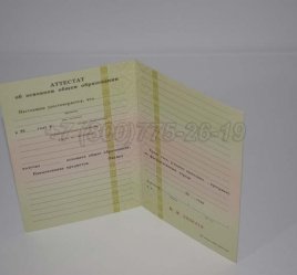 Аттестат За 9 Класс 1999г в Санкт-Петербурге