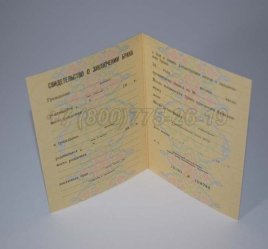 Свидетельство о Браке 1991г РСФСР в Санкт-Петербурге