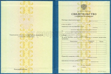 Свидетельство о Повышении Квалификации 2025г в Санкт-Петербурге